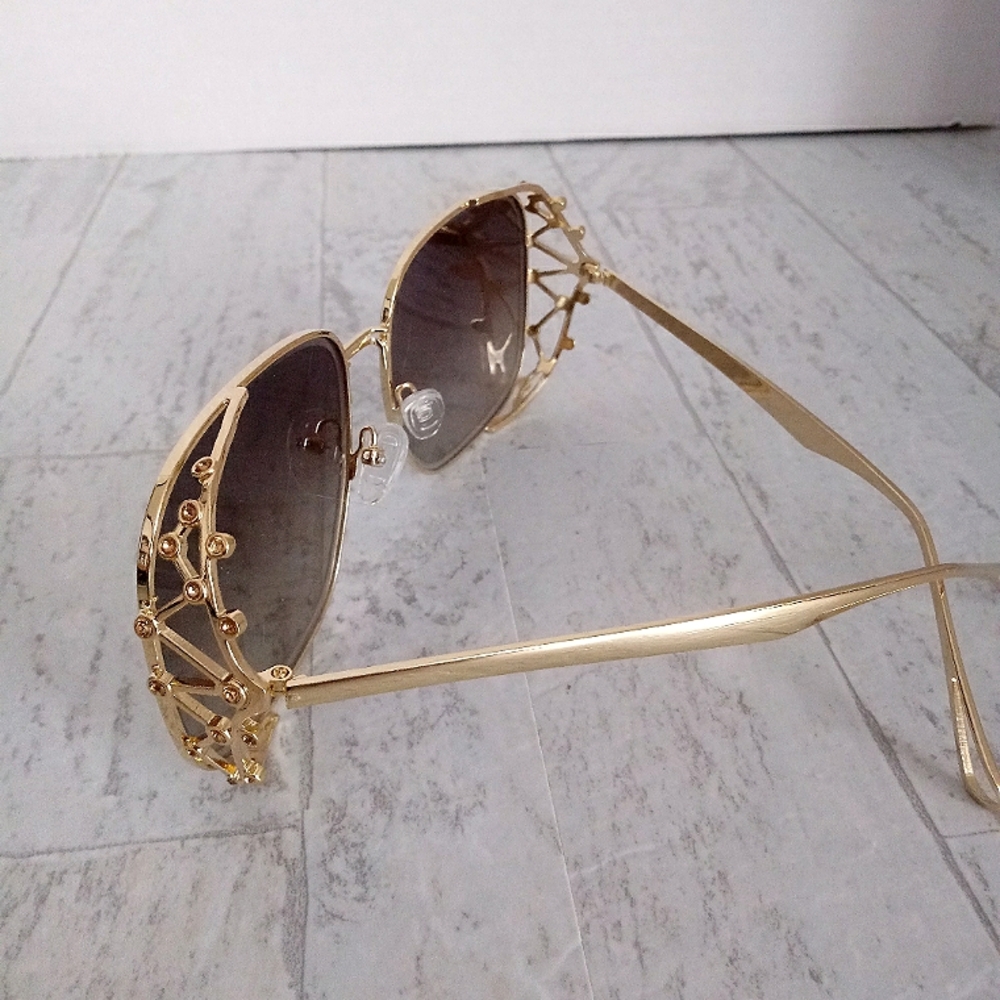 New Women's Polarized Luxury Square Oversized Sunglasses - Picture 5 of 9